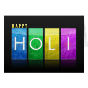 Bonne Holi Wishing Card