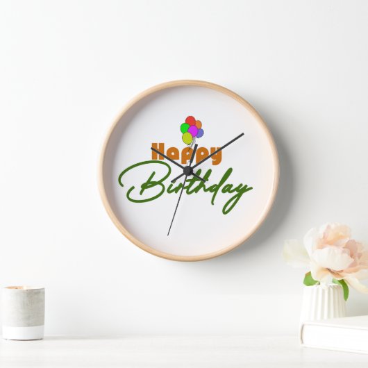 Bonne horloge d'anniversaire (Maison)