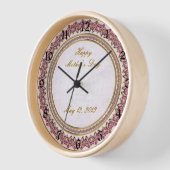 Bonne horloge de la fête des mères (Angle)