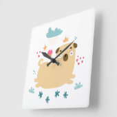 Bonne horloge murale Puggy (Angle)