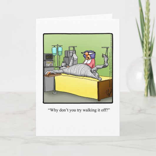 Bonne Humour Carte de voeux "Walk It Off" (Devant)