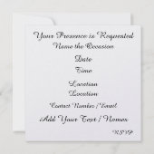 Bonne invitation à Chanukah (Dos)