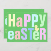 Bonne invitation à dîner de Pâques (Devant / Derrière)