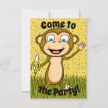 Bonne Invitation à la fête des singes
