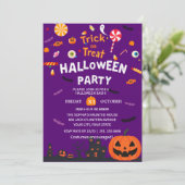 Bonne Invitation à la fête d'Halloween (Debout devant)