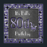 Bonne invitation à la fête du 80e anniversaire pou<br><div class="desc">Parfait pour les hommes ou les femmes...  Tous âges disponibles.</div>