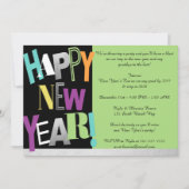 Bonne invitation à la fête du Nouvel An (Devant)