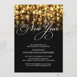 Bonne invitation à la fête du Nouvel An