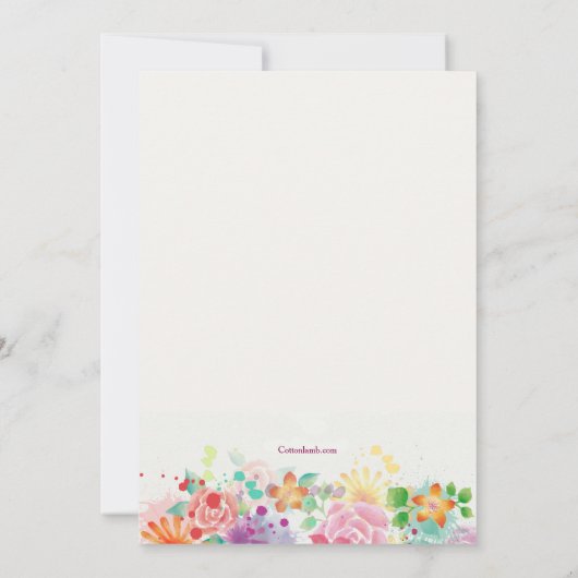 Bonne invitation à la frontière (Dos)