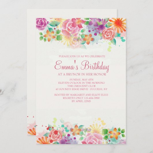 Bonne invitation à la frontière (Devant / Derrière)