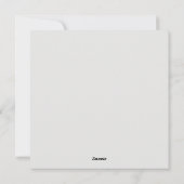 Bonne invitation à la graduation, Graduation minim (Dos)