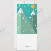 Bonne invitation à Skier (Dos)