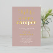 Bonne Invitation Baby shower Camper (Debout devant)