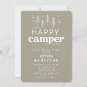Bonne Invitation Baby shower Camper (Devant)