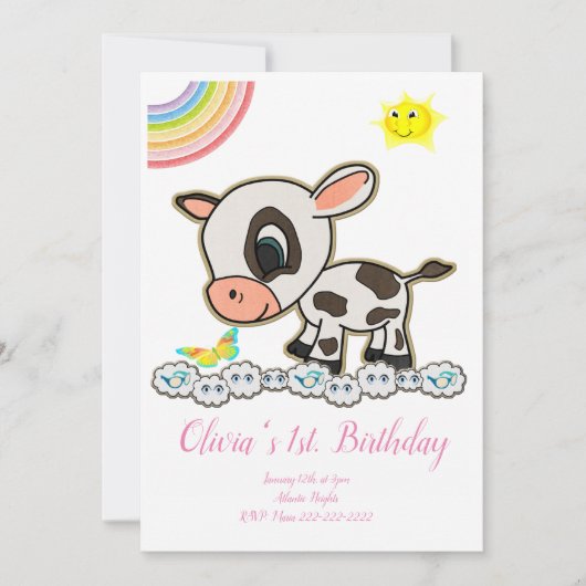 Bonne invitation d'anniversaire (Devant)