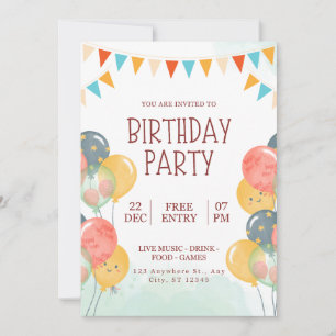 Bonne invitation d'anniversaire