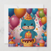 Bonne invitation d'anniversaire (Dos)