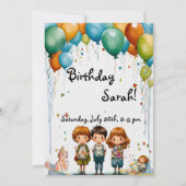 Bonne Invitation d'anniversaire, Invitation d'anni (Devant)