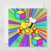 Bonne invitation de carte d'anniversaire (Dos)