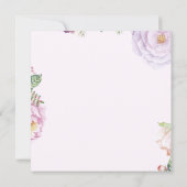 Bonne invitation de la Fête des Mères (Dos)