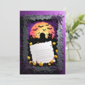 Bonne Invitation de la fête d'Halloween #9 (Debout devant)