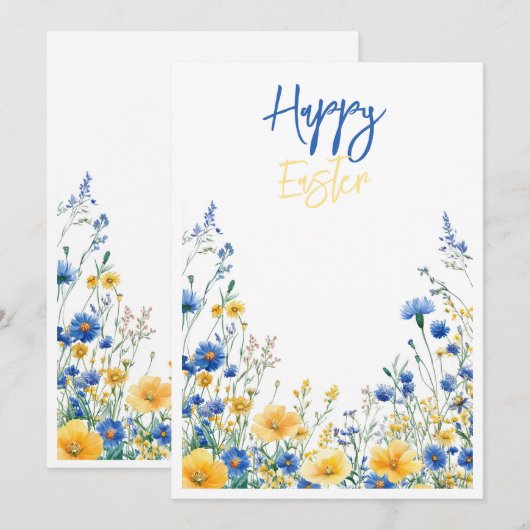 Bonne invitation de Pâques (Devant / Derrière)