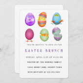 Bonne invitation de Pâques (Devant / Derrière)