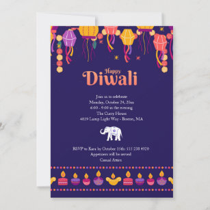 Bonne Invitation du Diwali Party