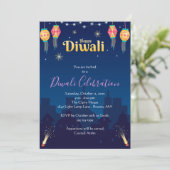 Bonne Invitation du Diwali Party (Debout devant)