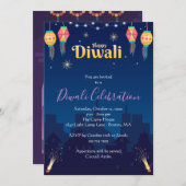 Bonne Invitation du Diwali Party (Devant / Derrière)