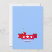 Bonne Invitation du Jour de l'Indépendance (Dos)