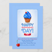 Bonne Invitation du Jour de l'Indépendance (Devant / Derrière)