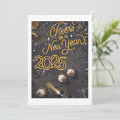 Bonne invitation du Nouvel An (Debout devant)