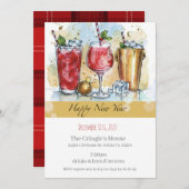 Bonne invitation du Nouvel An (Devant / Derrière)