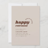 Bonne invitation du Parti de la retraite (Devant)