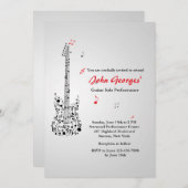 Bonne invitation guitare (Devant / Derrière)