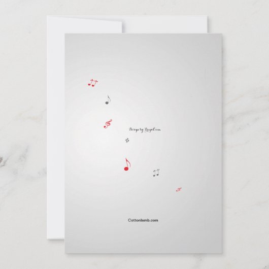 Bonne invitation guitare (Dos)