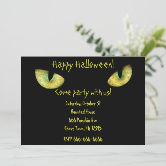 Bonne invitation Halloween (Debout devant)