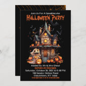 Bonne Invitation Halloween Ghoul (Devant / Derrière)