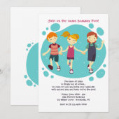 Bonne invitation pour enfants (Devant / Derrière)