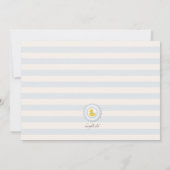 Bonne Invitation pour le premier anniversaire (Dos)