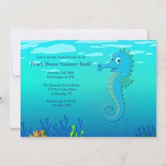 Bonne Invitation Seahorse (Devant)
