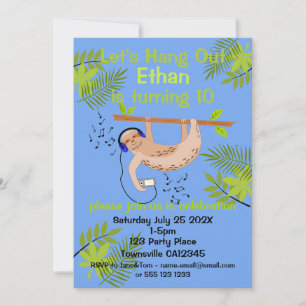 Bonne invitation Sloth