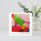 Bonne Invitations Carte photo Appartement Annivers (Debout devant)