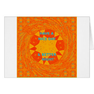 Bonne journée et meilleur design rouge nuit