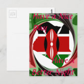 Bonne journée Kenya Hakuna Matata Carte postale (Devant / Derrière)