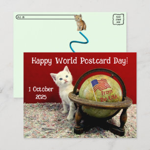 Bonne Journée Mondiale De Carte Postale Avec Tuffy