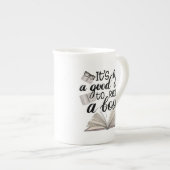Bonne journée pour lire un livre Bone China Mug (Devant droit)