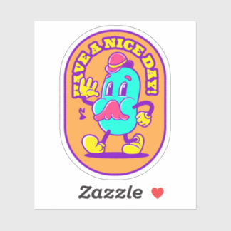 Bonne journée - stickers vinyle