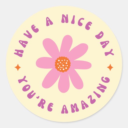 Bonne journée, vous êtes Extraordinaire Sticker Ro (Devant)